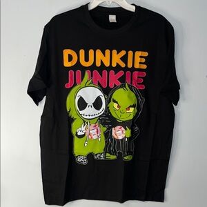NWT  Donkin Donut T-Shirt Donkie Junkie Graphic Tee